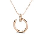 Jora 18K Rózsaarany bevonatú swarovski kristályos nyaklánc