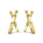 Bria 18K Sárgaarany bevonatú swarovski kristályos fülbevaló - Image 4