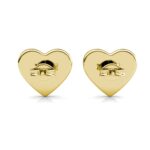 Mysa szives 18K Sárgaarany bevonatú swarovski kristályos fülbevaló - Image 3