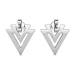 Vora 18K Fehérarany bevonatú swarovski kristályos fülbevaló - Image 2