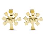 Életfa 18K Sárgaarany bevonatú swarovski kristályos fülbevaló - Image 2