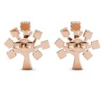 Életfa 18K Rózsaarany bevonatú swarovski kristályos fülbevaló - Image 2
