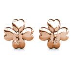 Clover Orel 18K Rózsaarany bevonatú swarovski kristályos fülbevaló - Image 2