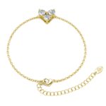 Iris 18K Sárgaarany bevonatú swarovski kristályos karkötő - Image 2