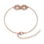 Zora végtelen 18K Rózsaarany bevonatú swarovski kristályos karkötő - Image 2