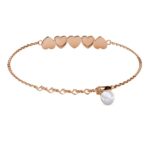 Rhea szives 18K Rózsaarany bevonatú swarovski kristályos karkötő - Image 2