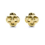 Jiva clover 18K Sárgaarany bevonatú swarovski kristályos fülbevaló - Image 2