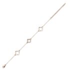 Clover 18K Rózsaarany bevonatú swarovski kristályos karkötő