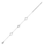 Kali 18K Fehérarany bevonatú swarovski kristályos karkötő