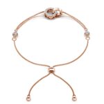 Lumi 18K Rózsaarany bevonatú swarovski kristályos karkötő