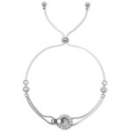 Lumi 18K Fehérarany bevonatú swarovski kristályos karkötő - Image 2