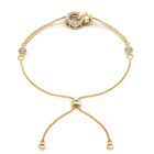 Lumi 18K Sárgaarany bevonatú swarovski kristályos karkötő