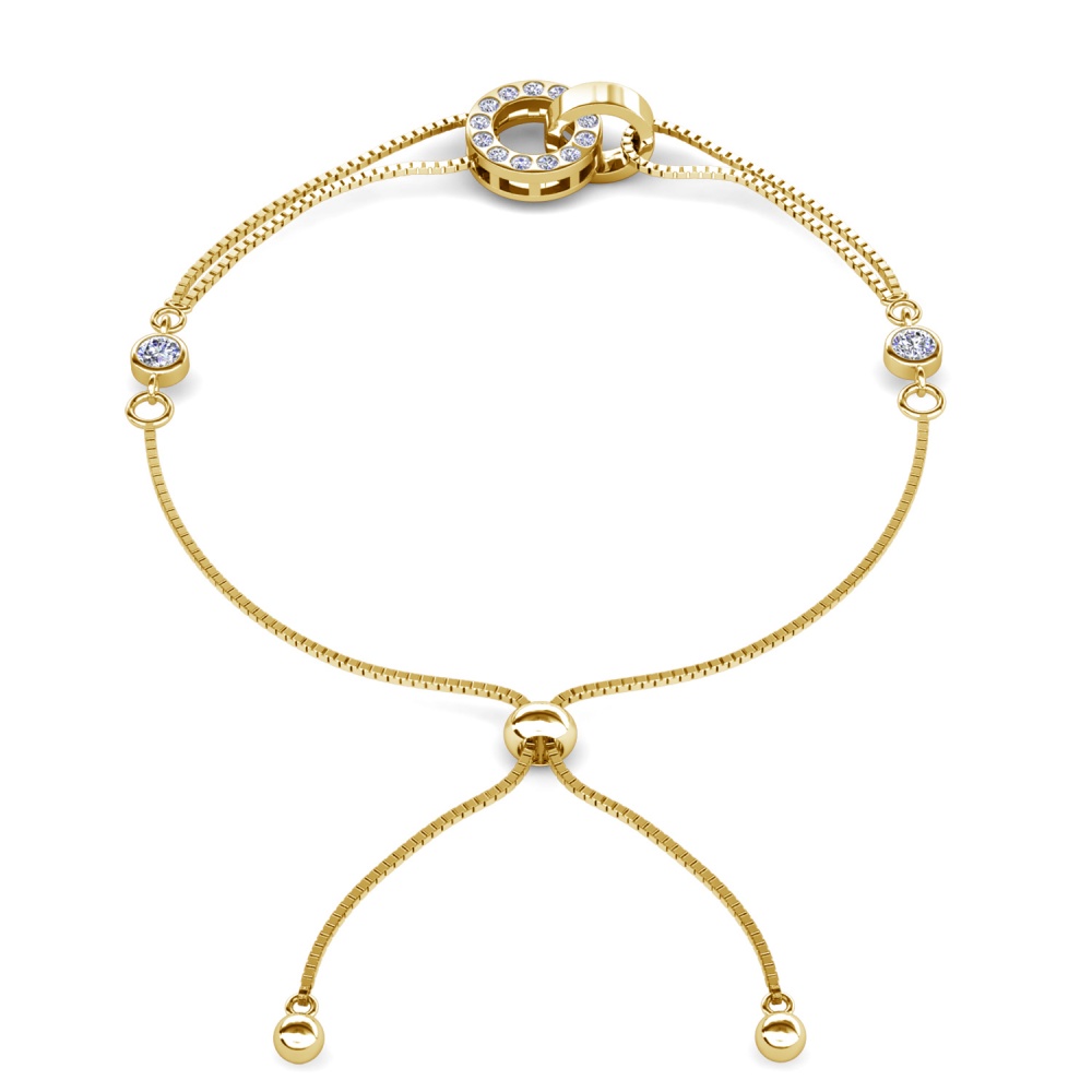 Lumi 18K Sárgaarany bevonatú swarovski kristályos karkötő Lumi 18K Sárgaarany bevonatú swarovski kristályos karkötő