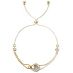 Lumi 18K Sárgaarany bevonatú swarovski kristályos karkötő