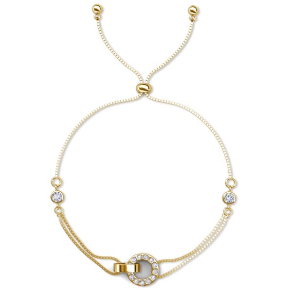 Lumi 18K Sárgaarany bevonatú swarovski kristályos karkötő