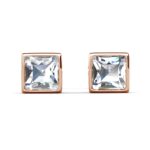 Axis 18K Rózsaarany bevonatú swarovski kristályos fülbevaló