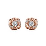 Rose 18K Rózsaarany bevonatú swarovski kristályos fülbevaló - Image 2