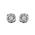 Rose 18K Fehérarany bevonatú swarovski kristályos fülbevaló - Image 2