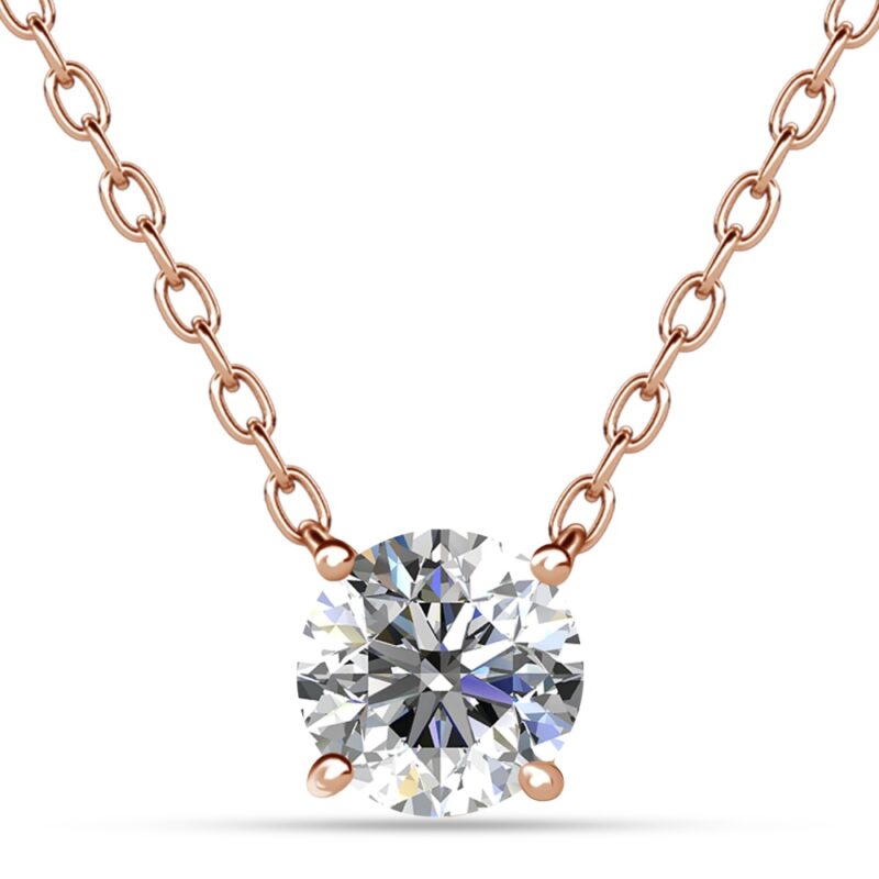 Dazz 18K Rózsaarany bevonatú swarovski kristályos nyaklánc