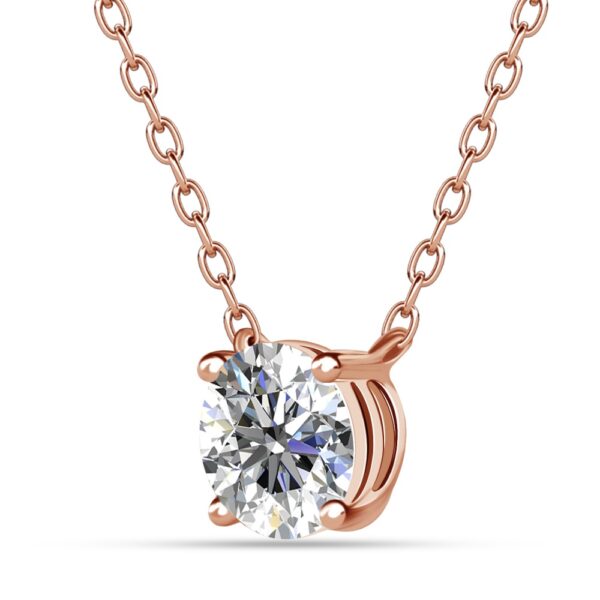 Dazz 18K Rózsaarany bevonatú swarovski kristályos nyaklánc