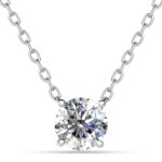 Célia 18K Fehérarany bevonatú swarovski kristályos nyaklánc - Mirame