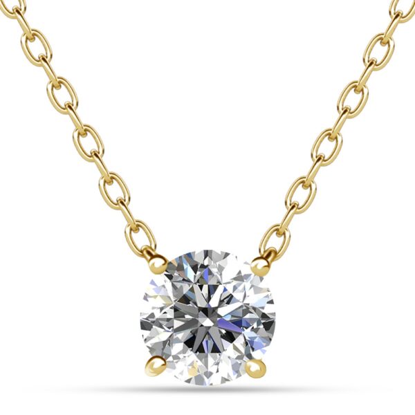 Brill 18K Sárgaarany bevonatú swarovski kristályos nyaklánc