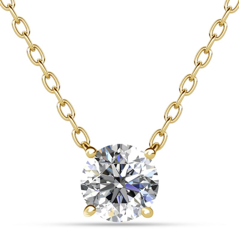 Brill 18K Sárgaarany bevonatú swarovski kristályos nyaklánc