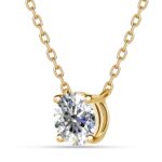 Brill 18K Sárgaarany bevonatú swarovski kristályos nyaklánc - Image 2