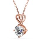 Belis 18K Rózsaarany bevonatú swarovski kristályos nyaklánc