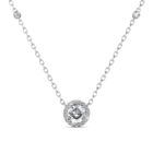 Jovi 18K Fehérarany bevonatú swarovski kristályos nyaklánc