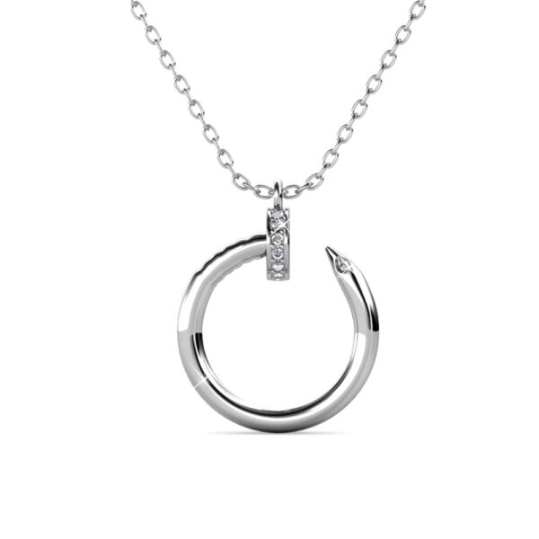 Inka 18K Fehérarany bevonatú swarovski kristályos nyaklánc