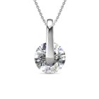 Nix 18K Fehérarany bevonatú swarovski kristályos nyaklánc