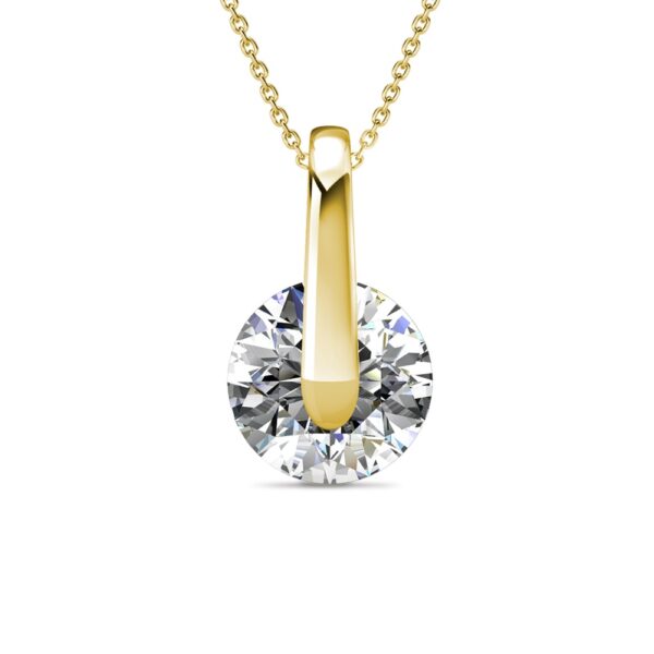 Nix 18K Sárgaarany bevonatú swarovski kristályos nyaklánc