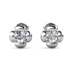 Jiva 18K Fehérarany bevonatú swarovski kristályos fülbevaló