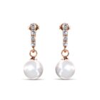 Xora 18K Rózsaarany bevonatú swarovski kristályos fülbevaló