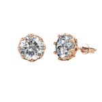 Zen 18K Rózsaarany bevonatú swarovski kristályos fülbevaló - Image 2