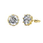 Zen 18K Sárgaarany bevonatú swarovski kristályos fülbevaló - Image 3