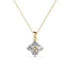 Wera 18K Sárgaarany bevonatú swarovski kristályos nyaklánc