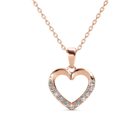 Sola 18K Rózsaarany bevonatú swarovski kristályos nyaklánc