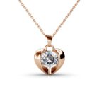 Wren szives 18K Rózsaarany bevonatú swarovski kristályos nyaklánc