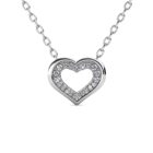 Zeno szives 18K Fehérarany bevonatú swarovski kristályos nyaklánc