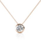 Gema 18K Rózsaarany bevonatú swarovski kristályos nyaklánc