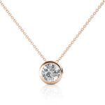 Gema 18K Rózsaarany bevonatú swarovski kristályos nyaklánc