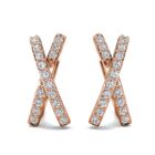 Bria 18K Rózsaarany bevonatú swarovski kristályos fülbevaló