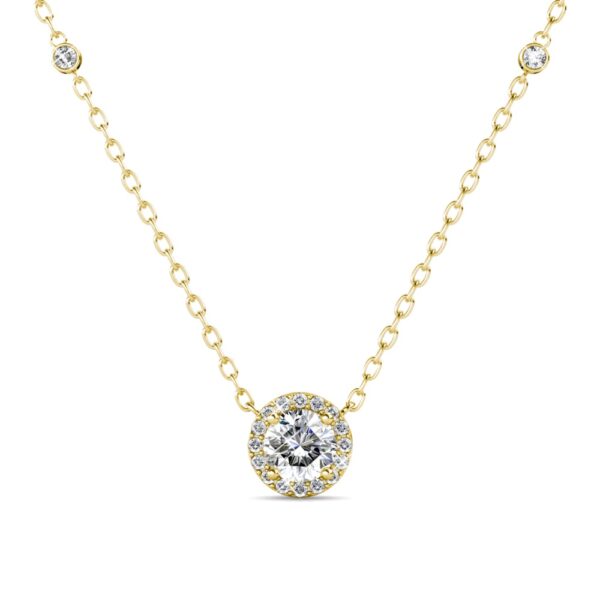 Jovi 18K Sárgaarany bevonatú swarovski kristályos nyaklánc