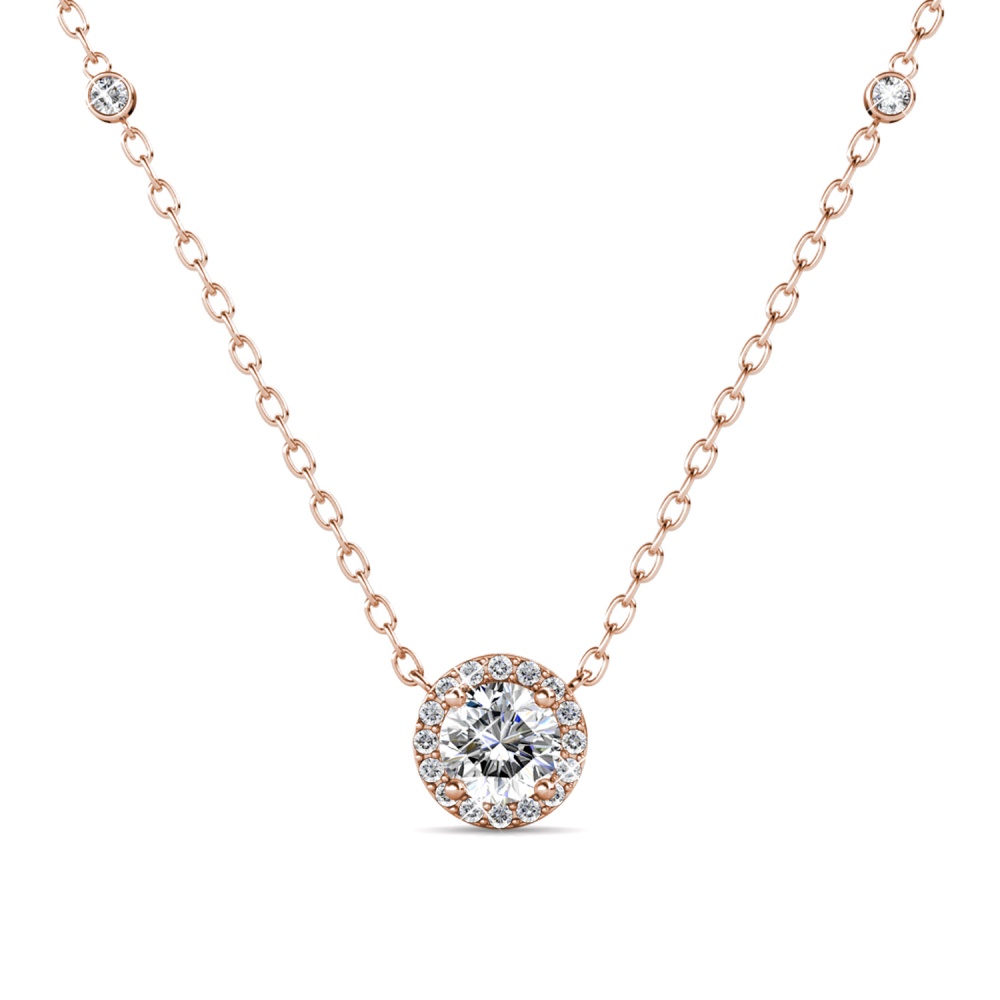 Jovi 18K Rózsaarany bevonatú swarovski kristályos nyaklánc Jovi 18K Rózsaarany bevonatú swarovski kristályos nyaklánc