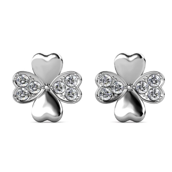 Orel 18K Fehérarany bevonatú swarovski kristályos fülbevaló