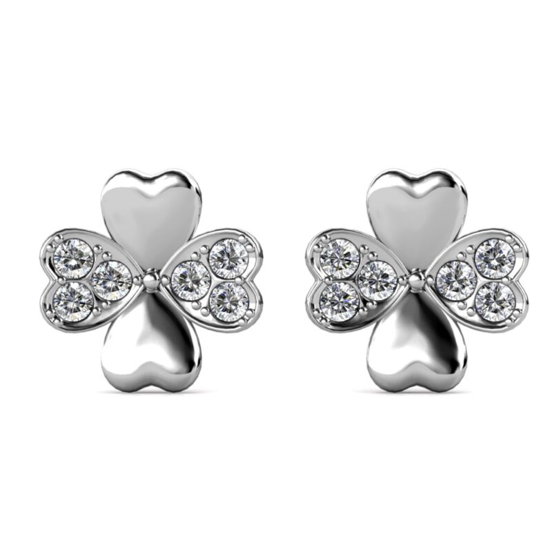 Orel 18K Fehérarany bevonatú swarovski kristályos fülbevaló