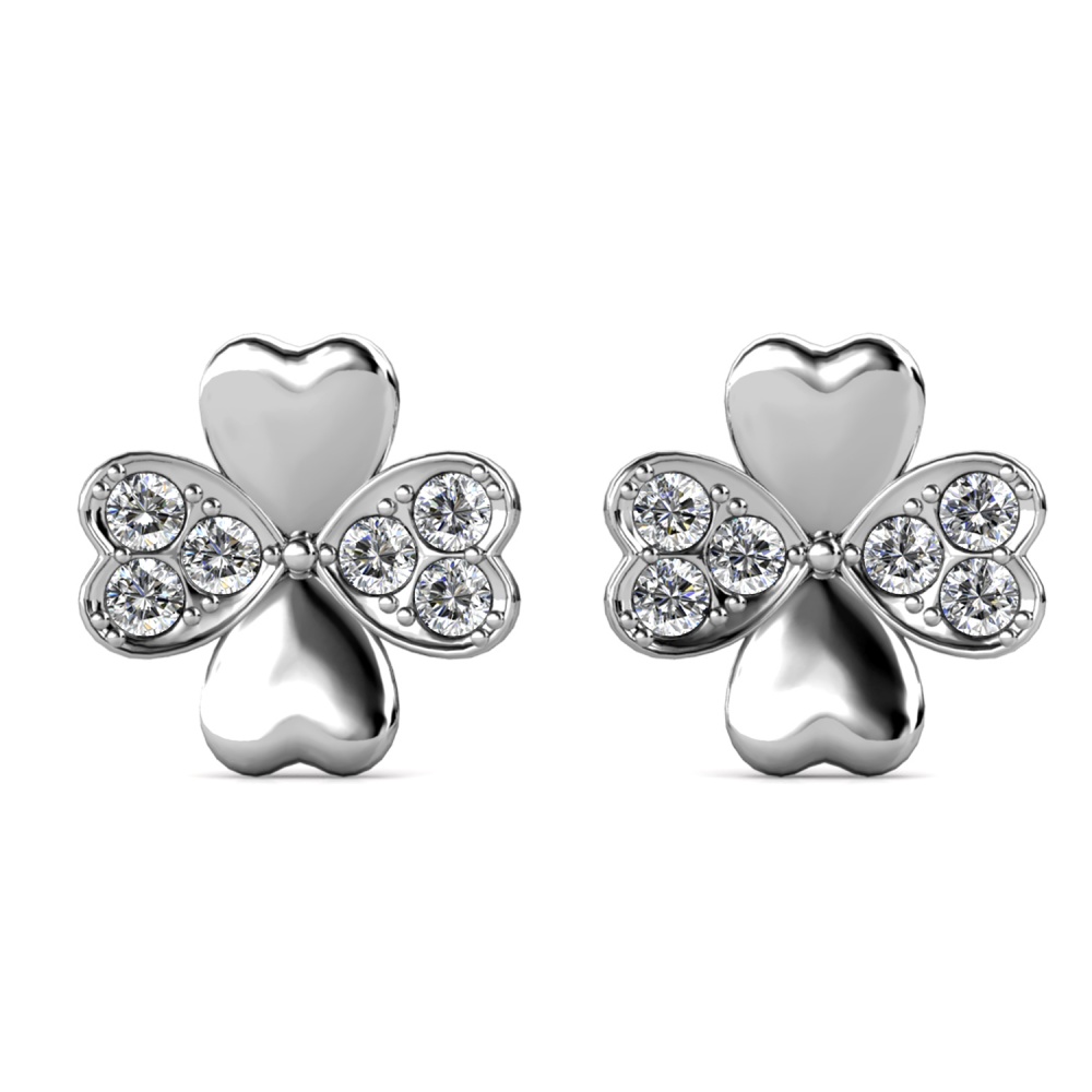 Orel 18K Fehérarany bevonatú swarovski kristályos fülbevaló Orel 18K Fehérarany bevonatú swarovski kristályos fülbevaló