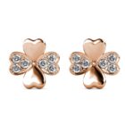 Clover Orel 18K Rózsaarany bevonatú swarovski kristályos fülbevaló